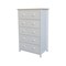 International Concepts Solid Wood Bedroom Dresser/Chest with 5 Drawers, White BD08-8005 - alternate 1